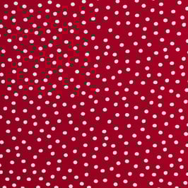 Weisse Punkte auf rot