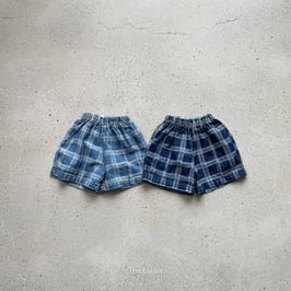 デニムチェックパンツ