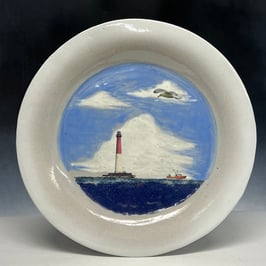 Lighthouse wall platter