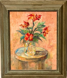 Flowers in Ball Mason Jar