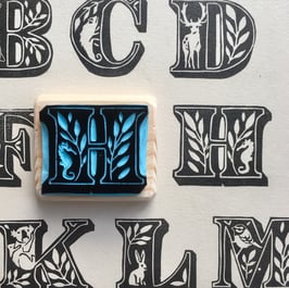 Tampon lettre H pour Hippocampe