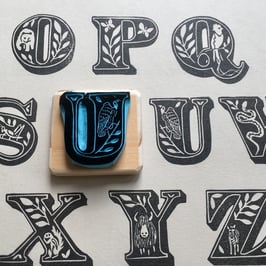 Tampon lettre U pour Urubu