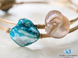 Armreif mit Schmucksteinen 2er-Set