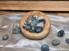 Moosachat Trommelstein min 10g #096