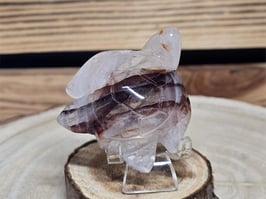 Feuerquarz Schildkröte 43g #00295