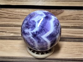 Chevron Amethyst Kugel 412g #888