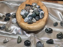 Moosachat Trommelstein min 4g #099