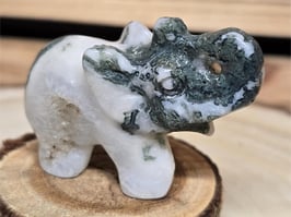 Moosachat Elefant Carving 57 g #833