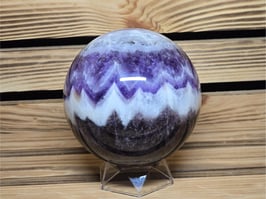 Chevron Amethyst Kugel 2050g #0257