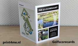 Golf scorekaarten - 4 pagina's A6