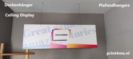 Plafondhanger Banner van Forex plaatmateriaal.