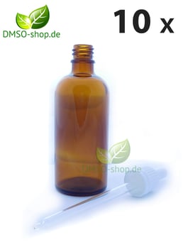 10 x Braunglasflasche