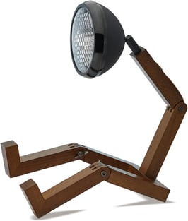 Mr. Wattson Original. Làmpada sobretaula. Negre Mate.