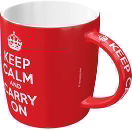 Taça mug. KEEP CALM. 330 ml.  Nostalgic-Art