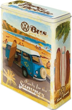 Capsa Metall XL. VW BULLI SUMMER.  Nostalgic-Art