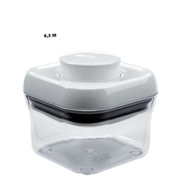 POP Container OXO. Quadrat Estret. Cuadrado Estrecho. 0,3 litrs.
