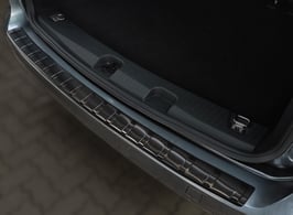 Edelstahl Ladekantenschutz für VW CADDY ab 10/2020 graphit schwarz