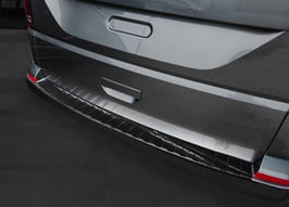 Edelstahl Ladekantenschutz Volkswagen VW T6 und T6.1 ab Bj. 04/2015 nur für Fahrzeuge mit Heckklappe graphit schwarz