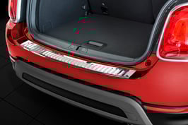 Edelstahl Ladekantenschutz für FIAT 500 X Bauj. 02/2015-08/2018