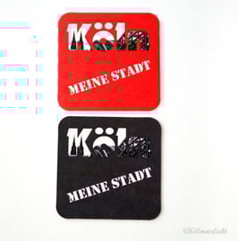 Bierdeckel "Köln meine Stadt" - 10 Stück
