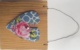 Herz mittel rosa rose