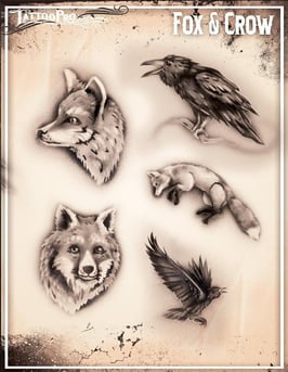 Schablone „Fox & Crow"