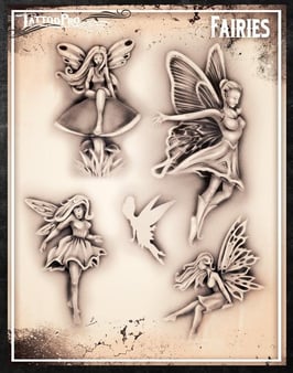 Schablone „Feen"