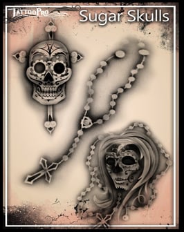 Schablone „Sugar Skulls“