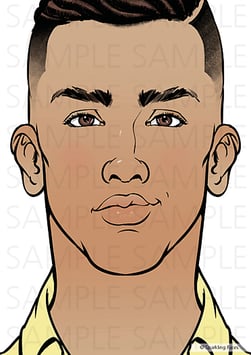 Schminkvorlage Bruce