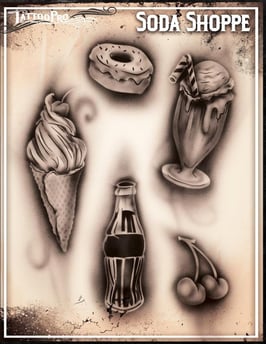 Schablone „Soda Shoppe"