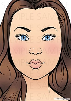 Schminkvorlage Marie