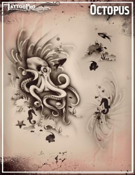 Schablone „Tintenfisch"