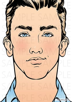 Schminkvorlage David