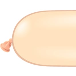 Modellierballons, Beige, Grösse 160Q (100 Stk)