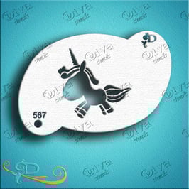 Schablone Baby Einhorn