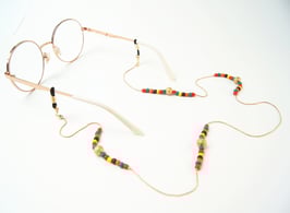 Brillenkette - SUMMER PEARL - Kette für Sonnenbrille & Lesebrille / Brillenband