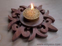 Bougeoir Fleur de lys médiéval