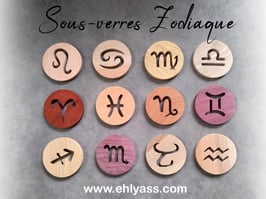 Dessous de verre Astrologie Signes du Zodiaque