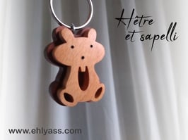 Porte-clés Hamster (2 bois)