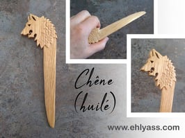 Coupe-papier Loup sculpté