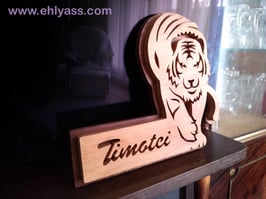 Plaque de porte Tigre