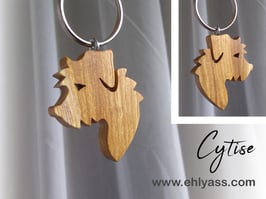 Porte-clé  tête de chien