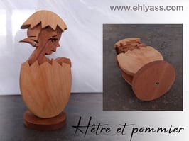 Sculpture Lutin Oeuf