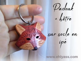 Porte-clés Renard (3 bois)