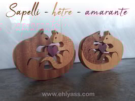 Sculpture Amour de chats (2 versions)