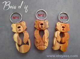 Porte-clés Totem ours (plusieurs versions)