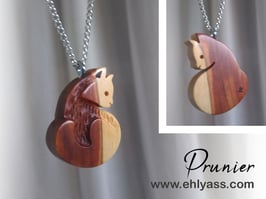 Pendentif Chat gravé