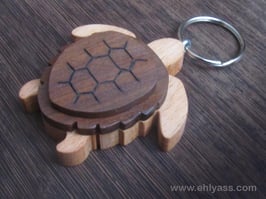 Porte-clés Tortue (2 bois)