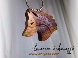 Porte-clé Loup sculpté