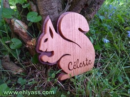 Plaque de porte Écureuil